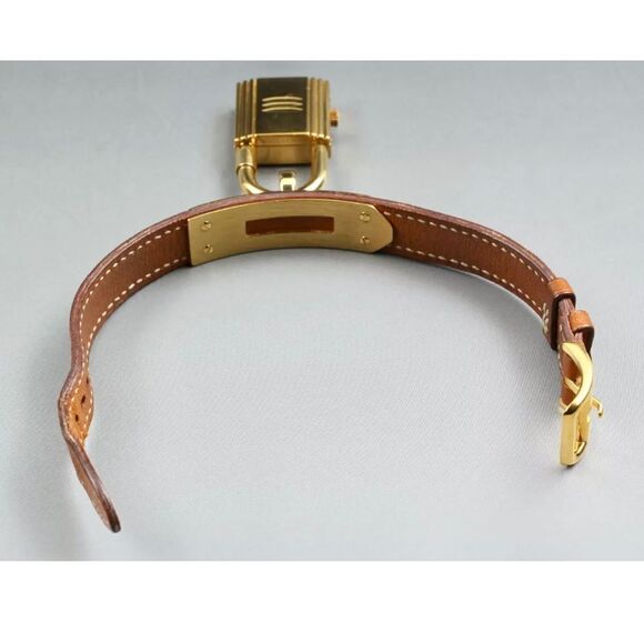 HERMES Kelly Watch Gold Tone Dial Women’s Quartz Watch K01 - Picture 16 of 17